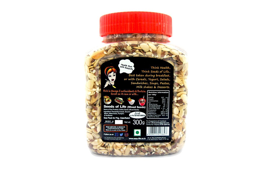 Easy Life Seeds Of Life    Plastic Jar  300 grams